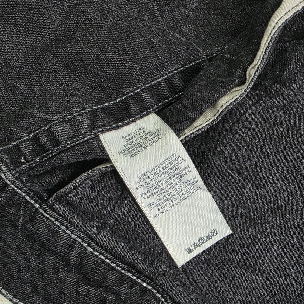 True Religion Distressed Jimmy Western Denim Vest Jacket Black Concrete Men's S - Picture 14 of 16